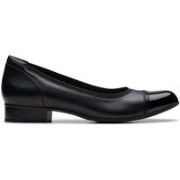 Clarks Women Krystine May Black Leather Ballet Pumps | Size: 3-Standard Fit