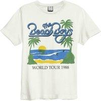 Amplified Men 1988 Tour The Beach T-Shirt in White | Size: X-Small