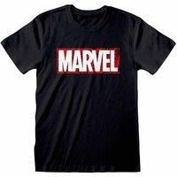 Marvel Comics Men Logo T-Shirt in Black | Size: 2X-large