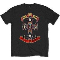 Guns N Roses Men Appetite For Destruction T-Shirt in Black | Size: Medium