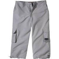 Atlas for Men Men Microfibre Cropped Trousers in Light Grey | Size: X-Large