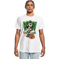 Disney Men Boo Trick Or Treat Mickey Mouse Cotton T-Shirt in White | Size: 3X-Large