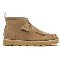 Clarks Men Meare Walla Boot Dark Sand Warmlined Wallabee,Ankle Boots in Beige | Size: 12-Standard Fit
