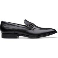 Clarks Men Paulton Lo Black Leather Slip Ons,Loafers | Size: 8.5-Standard Fit
