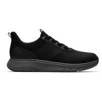 Clarks Men Motion Trek LX Black Leather Lace Up,Trainers | Size: 8.5-Standard Fit
