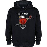 Amplified Men Eagle Tattoo Foo Fighters Hoodie in Black | Size: Medium