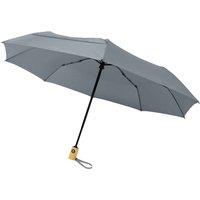 Avenue Men Bo Foldable Auto Open Umbrella in Grey
