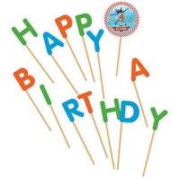 Disney Birthday Pick Candles in Mid Blue