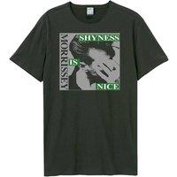Amplified Men Shyness Is Nice Morrissey T-Shirt in Charcoal | Size: large