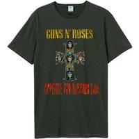 Amplified Men Appetite For Destruction Guns N Roses T-Shirt in Charcoal | Size: Small