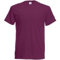 Fruit of the Loom Men Original Short Sleeve T-Shirt in Burgundy | Size: large