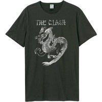 Amplified Men New Dragon The Clash T-Shirt in Charcoal | Size: large
