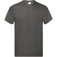 Fruit of the Loom Men Original T-Shirt in Mid Grey | Size: X-Large