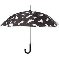Something Different Men Bat All-Over Print Stick Umbrella in Black