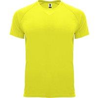 ROLY Men Bahrain Short-Sleeved Sports T-Shirt in Bright Yellow | Size: Medium
