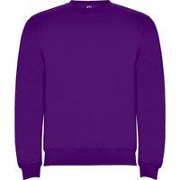 ROLY Men Clasica Crew Neck Sweatshirt in Purple | Size: large