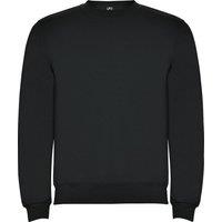 ROLY Men Clasica Crew Neck Sweatshirt in Jet Black | Size: X-Large