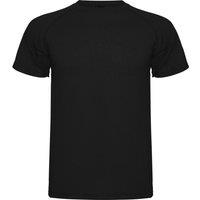 ROLY Men Montecarlo Short-Sleeved Sports T-Shirt in Black | Size: X-Large