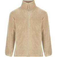 ROLY Men Artic Full Zip Fleece Jacket in Light Sand | Size: Small