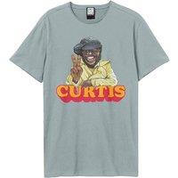 Amplified Men Peace Curtis Mayfield T-Shirt in Pale Blue | Size: 2X-large