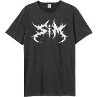 Amplified Men SiM Logo T-Shirt in Charcoal | Size: X-Large
