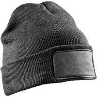 Result Men Printers Double Knit Beanie in Grey