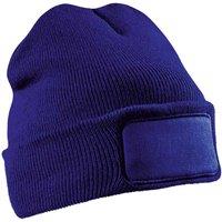 Result Men Printers Double Knit Beanie in Blue