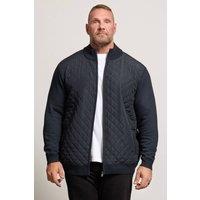 BadRhino Men Diamond Quilted Jacket in Mid Navy | Size: 3X-Large