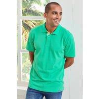 Cotton Traders Men Short Sleeve Polo Shirt in Mint | Size: 3X-Large