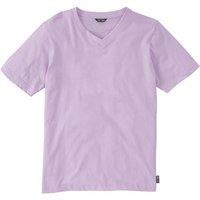 Cotton Traders Men V Neck T-shirt in Pale Lilac | Size: X-Large