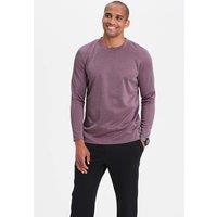 Cotton Traders Men Breathable Long Sleeve Crew Neck Top in Plum | Size: 3X-Large