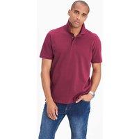 Cotton Traders Men Short Sleeve Polo Shirt in Raspberry | Size: large