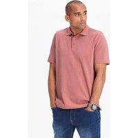 Cotton Traders Men Short Sleeve Polo Shirt in Light Pink | Size: 2X-large
