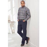 Cotton Traders Men Long Sleeve Easy Iron Check Shirt in Brown | Size: 3X-Large