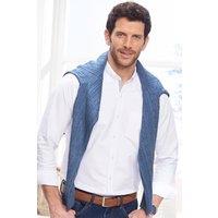 Cotton Traders Men Iconic Long Sleeve Plain Oxford Shirt in White | Size: 3X-Large