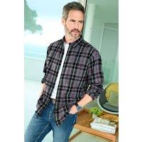 Cotton Traders Men Flannel Check Shirt in Light Grey | Size: 2X-large
