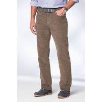 Cotton Traders Men Stretch Cord Jeans in Brown | Size: 40L