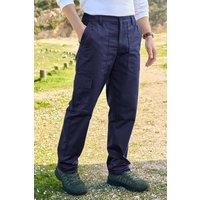 Cotton Traders Men Thermal Action Trousers in Navy | Size: 46S