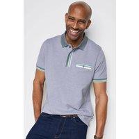 Cotton Traders Men Guinness Short Sleeve Birdseye Pocket Polo Shirt in Grey | Size: 5X-Large