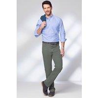 Cotton Traders Men Super Stretchy Straight Leg 5 Pocket Trousers in Khaki | Size: 36S