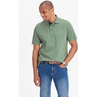 Cotton Traders Men Short Sleeve Polo Shirt in Pale Green | Size: Small