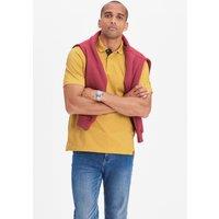 Cotton Traders Men Short Sleeve Polo Shirt in Mustard | Size: X-Large