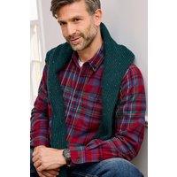 Cotton Traders Men Flannel Check Shirt in Crimson | Size: Medium