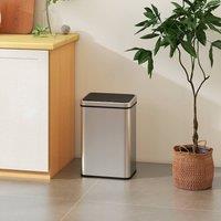 HOMCOM Kitchen Bin with Fast Motion Sensor, 40L Stainless Steel Sensor Bin in Silver | Size: Medium