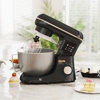 HOMCOM Stand Mixer with 6 Speeds, Pulse, 4.5L Stainless Steel Bowl, Food Mixer in Black