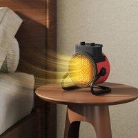 HOMCOM 2000W Ceramic Electric Heater, Portable Space Heater with Fan in Red | Size: Single