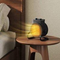 HOMCOM 2000W Ceramic Electric Heater, Portable Space Heater with Fan in Black | Size: Single