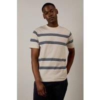 Mens Off White Triple Stripe T-Shirt - L