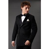 Mens Black Double Breasted Tuxedo Jacket - 38R