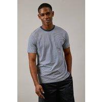 Mens Navy Feeder Stripe T-Shirt - Xl